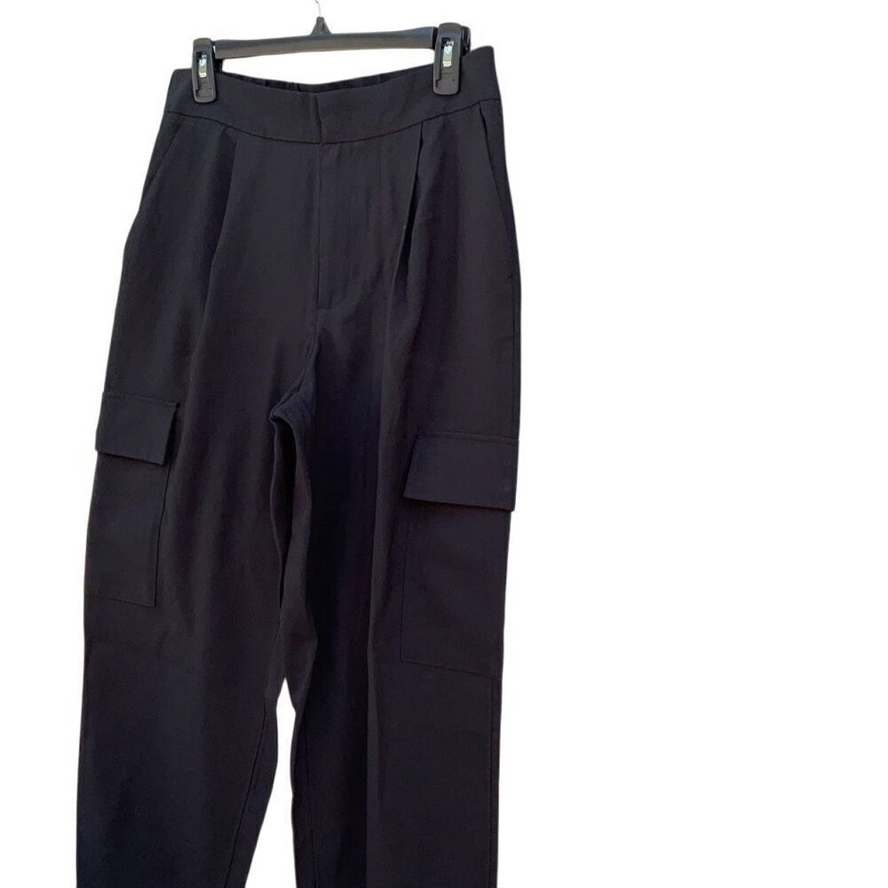 A New Day Black Jogger Stretch Waist Cargo Pants NWT Womens Size 10 - Picture 2 of 5
